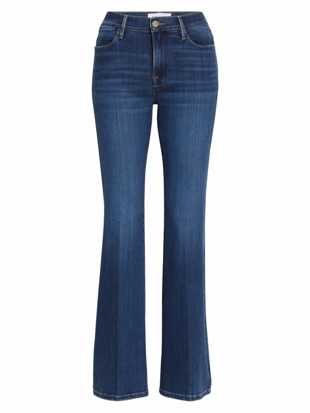 FRAME Le Pixie High Waist Flare Jeans Petite Size 26 Stretch Denim